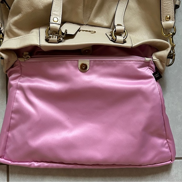 Coach Ashley Carryall F15513 Convertible Satchel Shoulder Bag Purse Ivory Cream - Picture 13 of 14